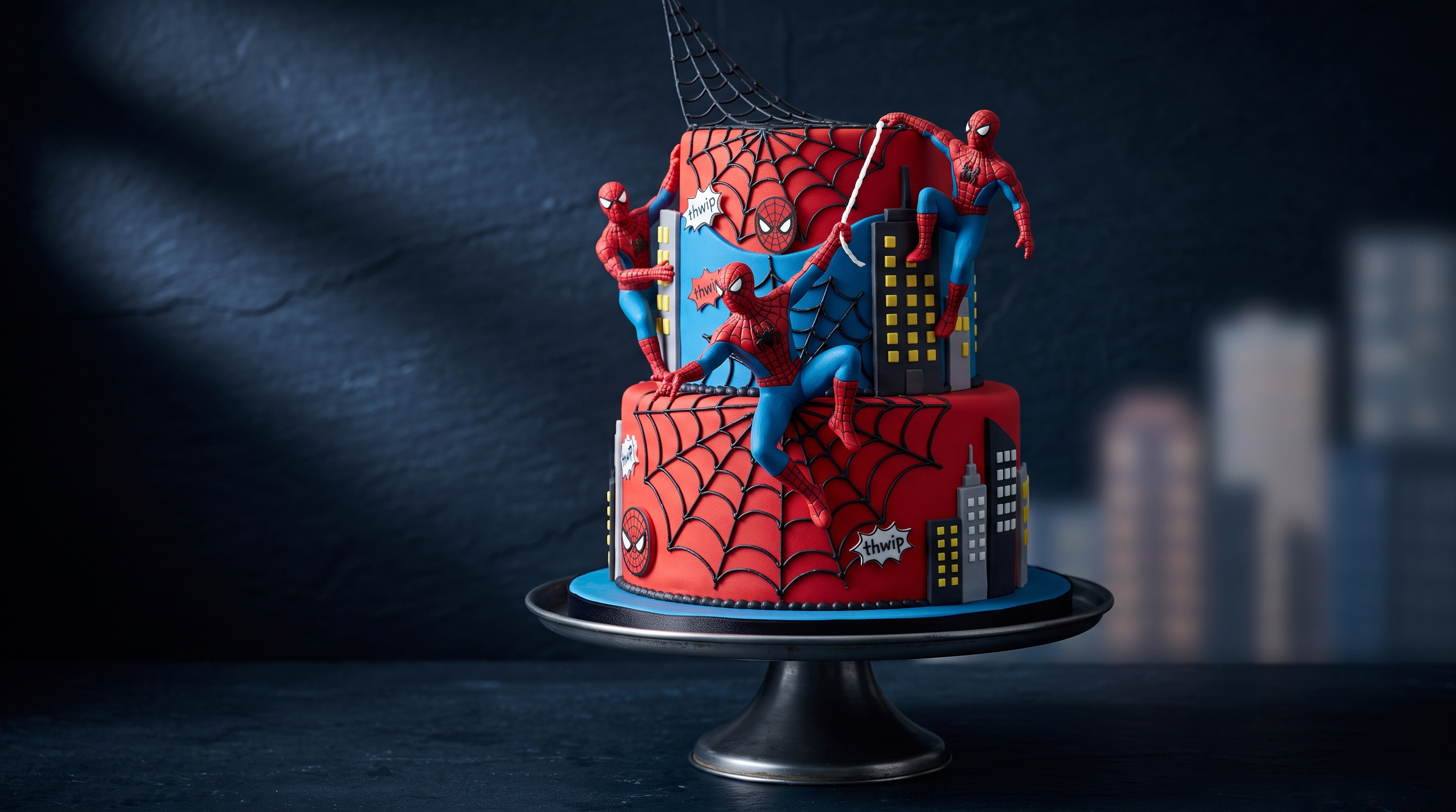 Spiderman Theme Cake