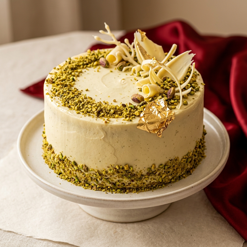 Milky Pistachio Butter Cake